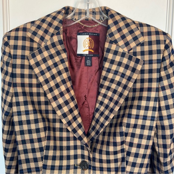 Tommy Hilfiger Prep Check Boyfriend Fit Blazer - Picture 4 of 9